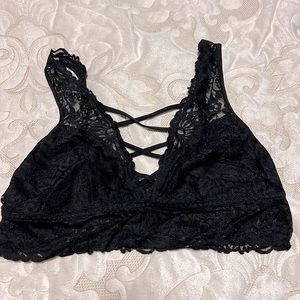 Final price! Victoria’s Secret Bra. Pink black bralette. M. Black sexy bra.